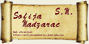 Sofija Madžarac vizit kartica